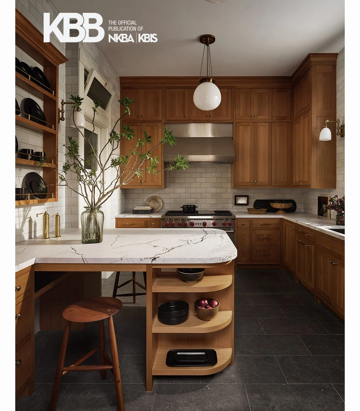 Larkspur Builders' Historic Heights Kitchen with Chantal Lamberto featured in KBB.
