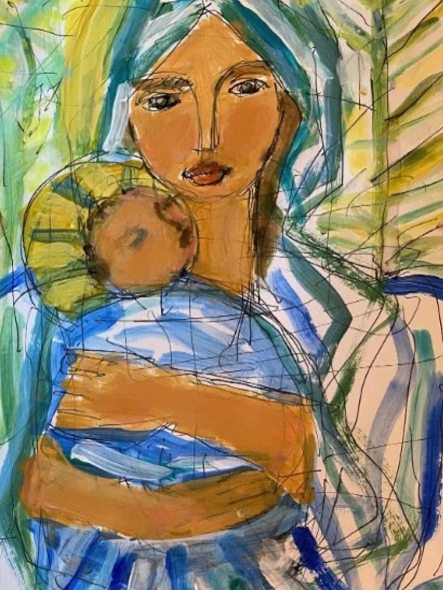 Such a lovely Madonna and child creation @hollyirwinfineart @dkcontemporarygallery.  Merry Christmas to all!!! 

#christmas #christmasjoy #merrychristmas