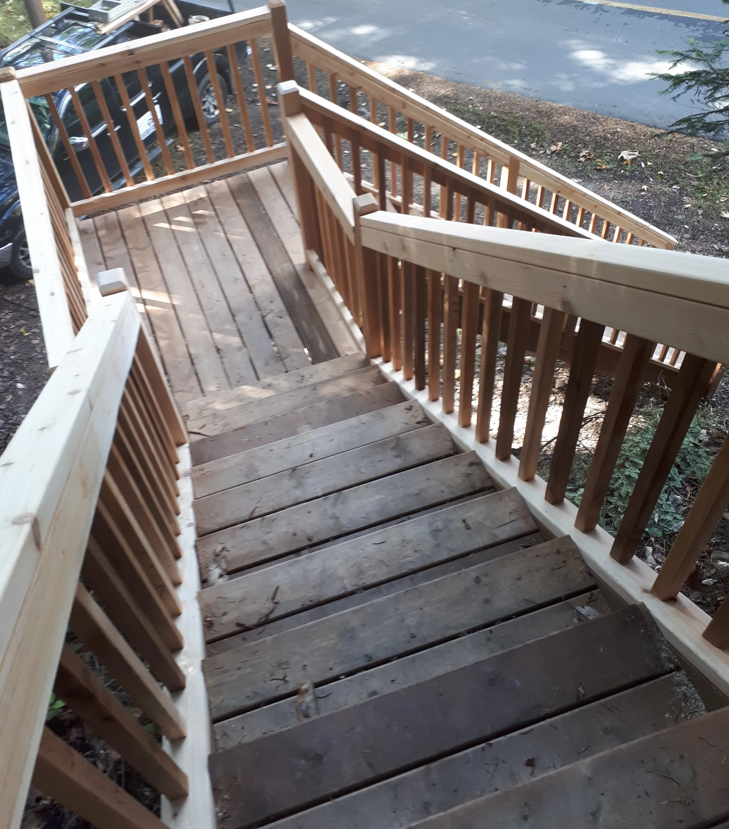 cedar landscape staircase