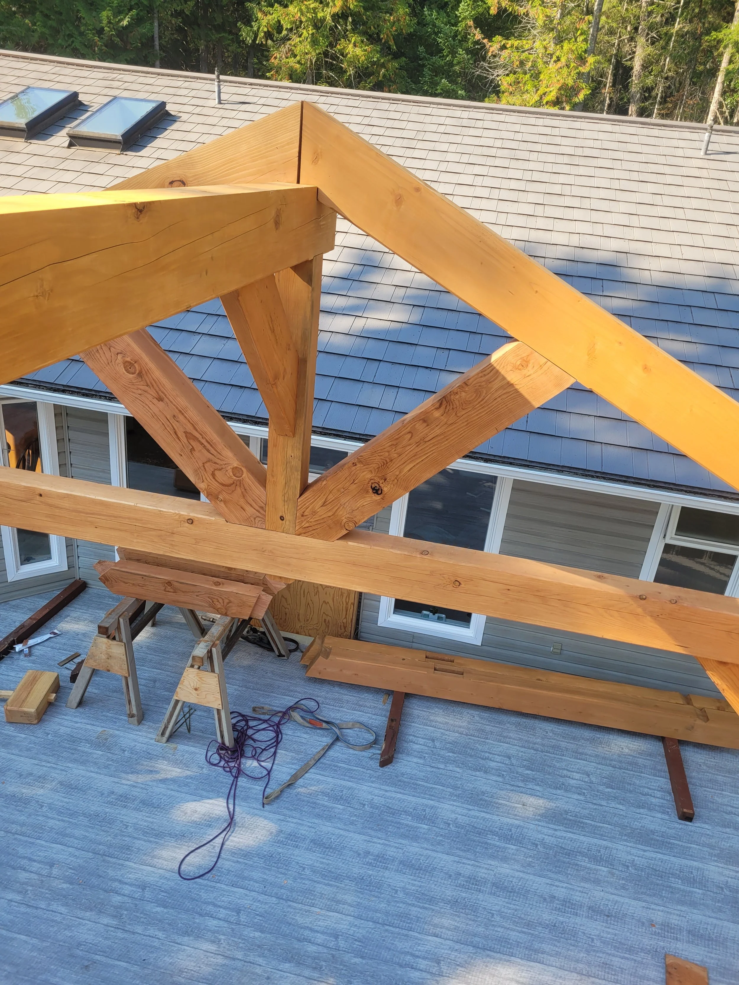 timber frame truss construction