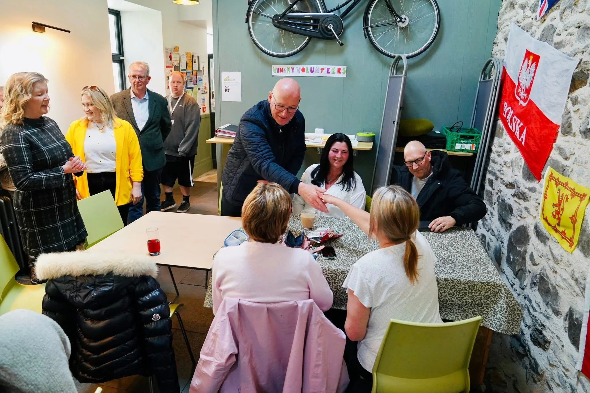 First Minister John Swinney visits Banff to back Karen Adam and highlight local priorities