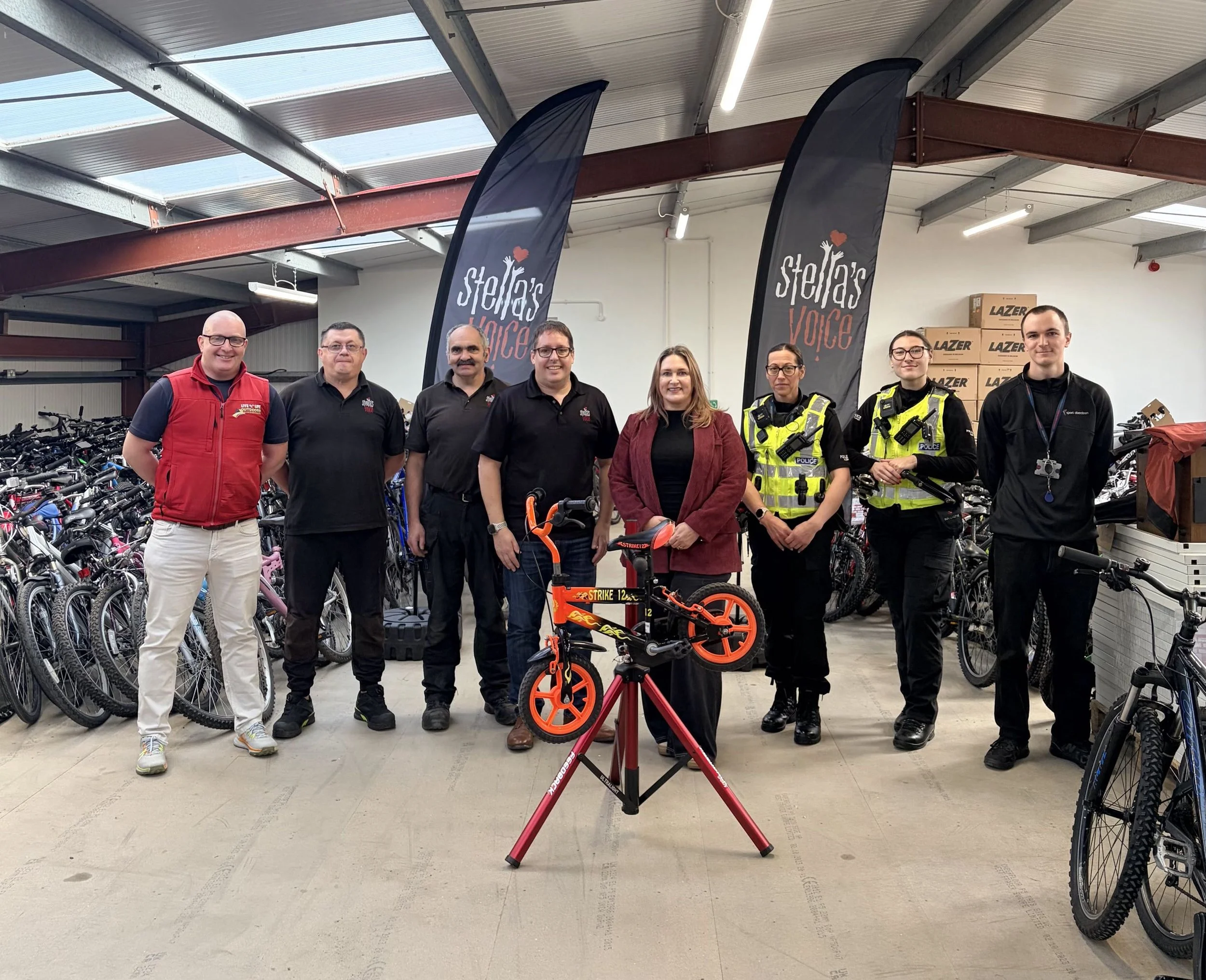Stella’s Voice and Karen Adam MSP Launch ‘Bikes for Christmas’ for a Third Year