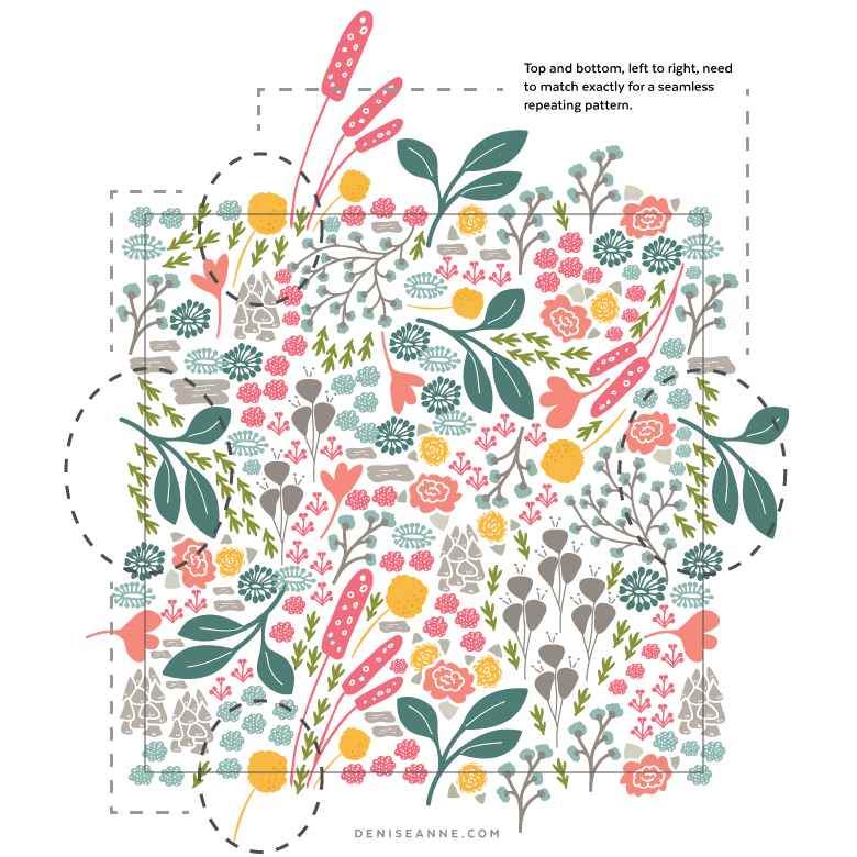 Creating a Pattern Collection: Pattern Repeat Types — Procreate Digital ...