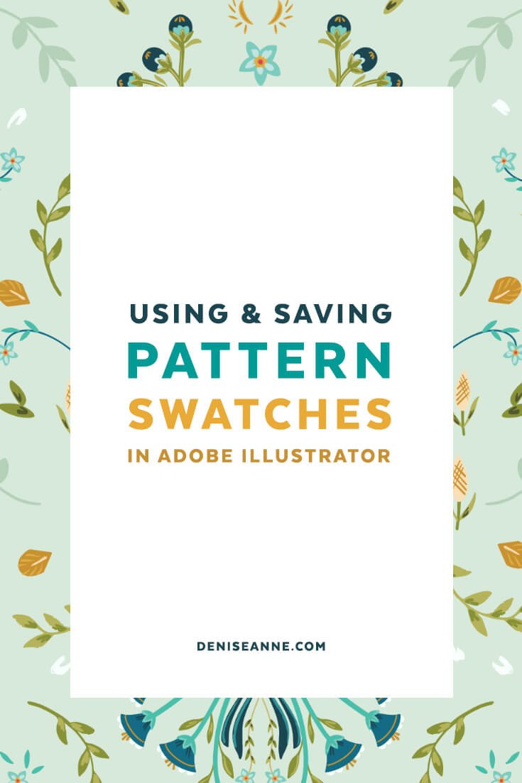 Using and Saving Pattern Swatches in Adobe Illustrator — Procreate ...