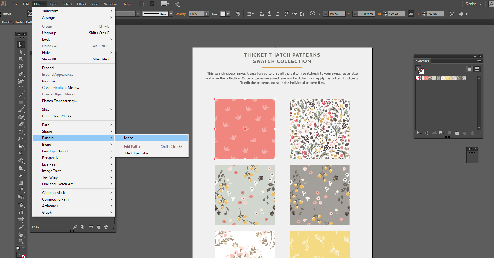 Object pattern. Паттерны для иллюстратора. Создание паттерна в иллюстраторе. Как создать паттерн в иллюстраторе. Swatches в иллюстраторе.