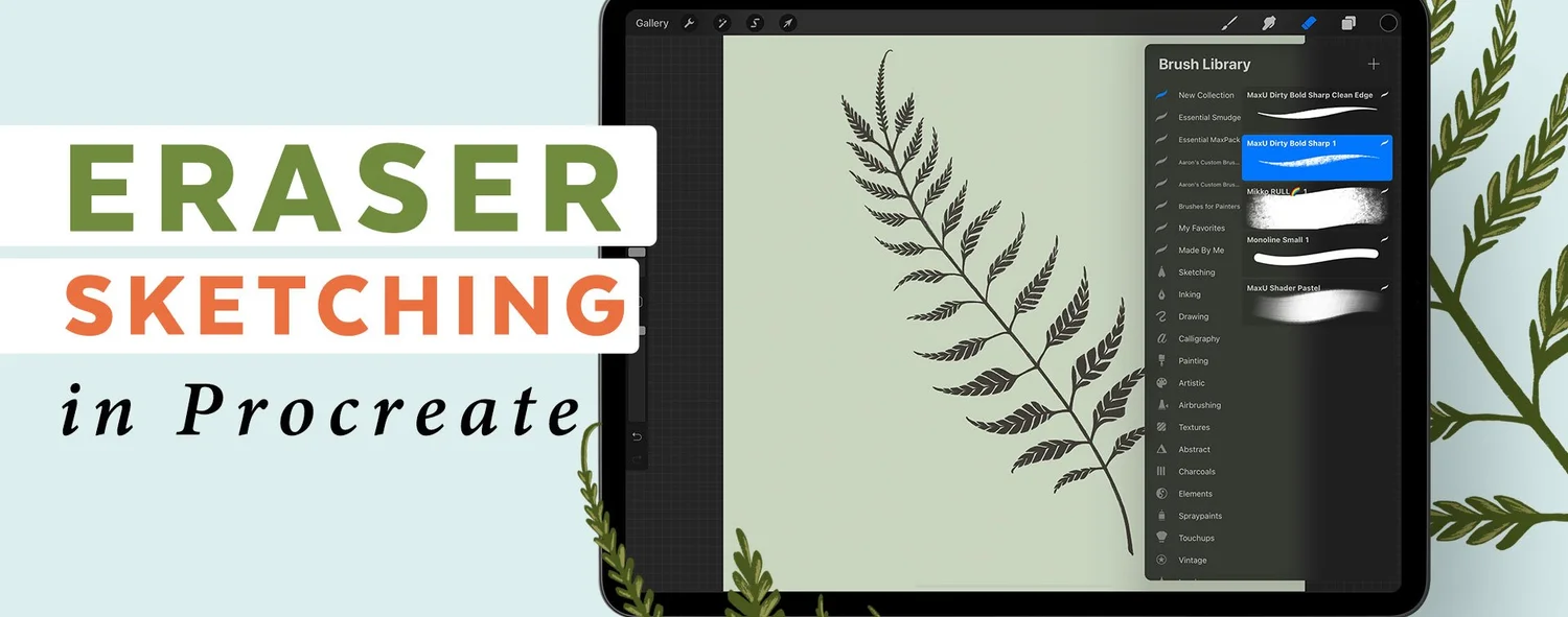 How to Use the Eraser Tool for Sketching in Procreate — Procreate