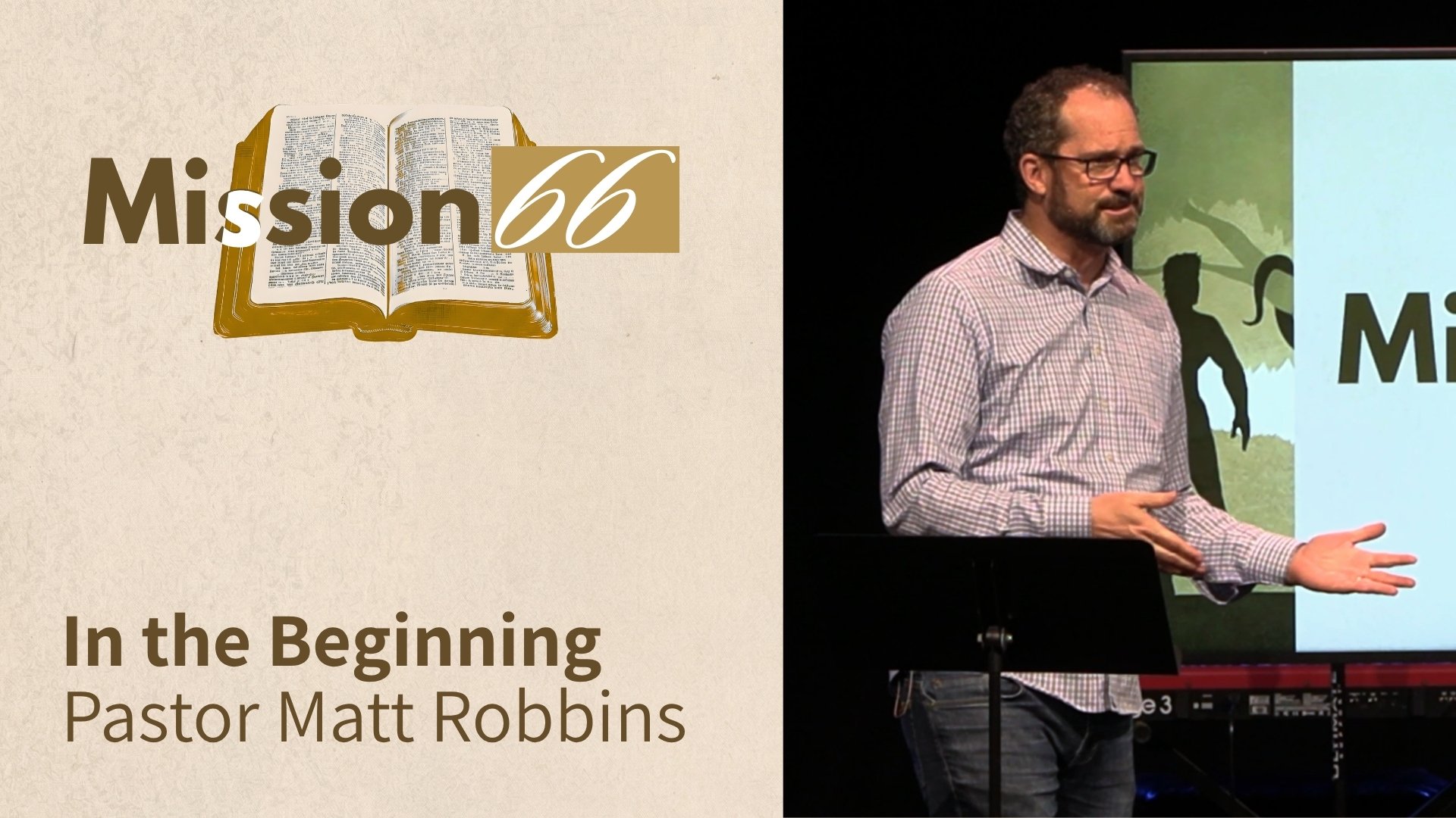 In the Beginning | Genesis | Pastor Matt Robbins