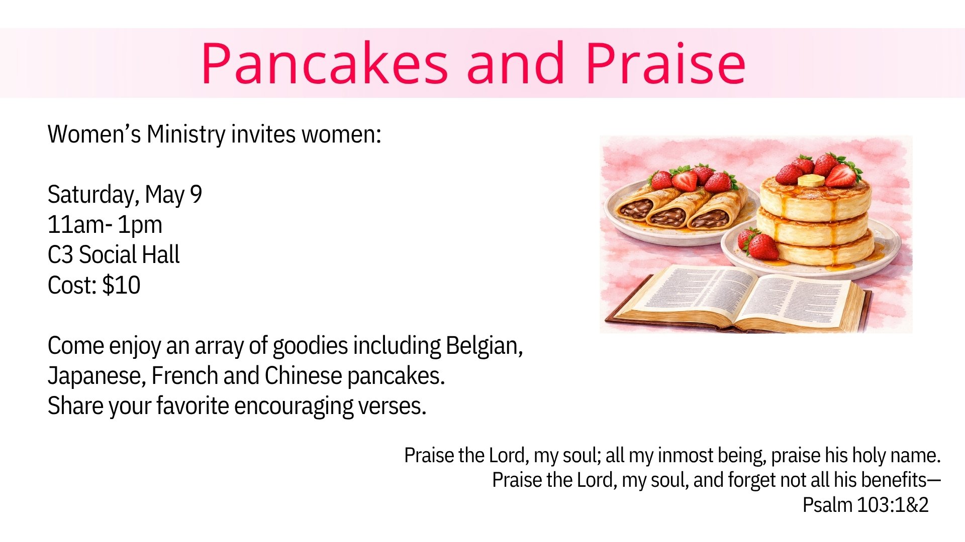 C3 Women's Pancakes and Praise