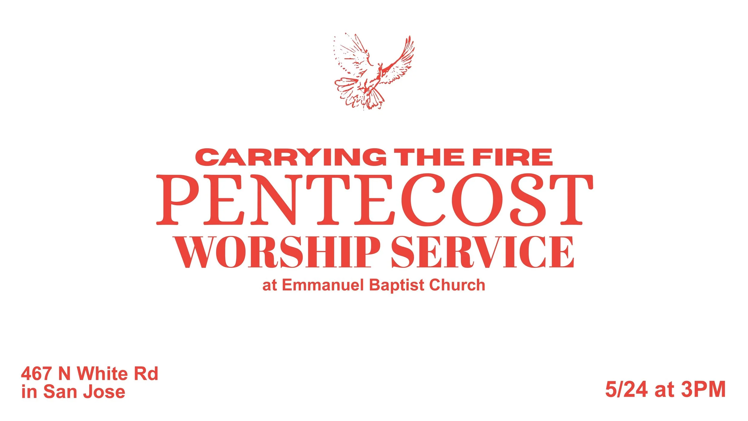 Carrying the Fire: Combined Pentecost Worship Service