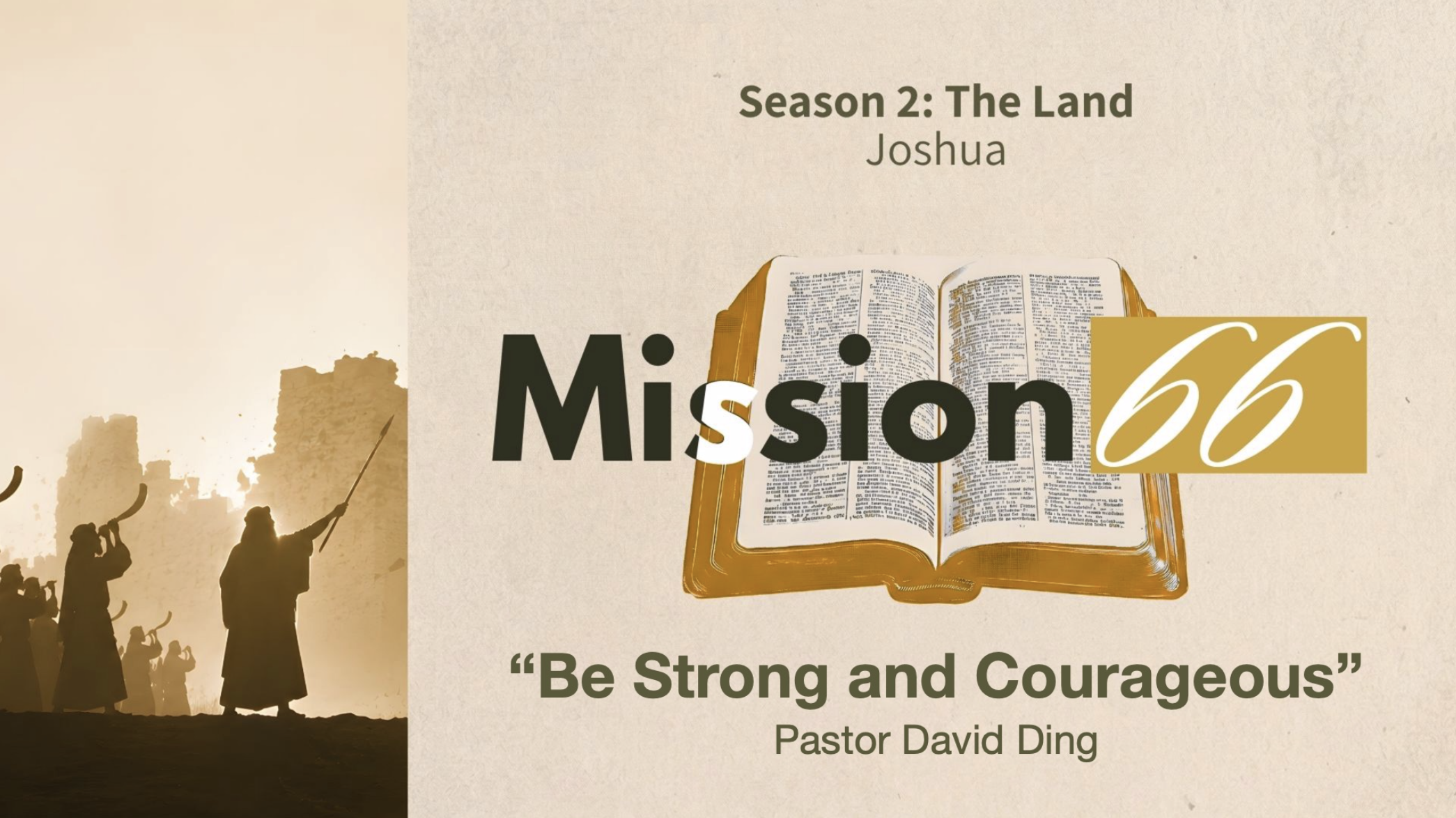 Be Strong and Courageous | Joshua | Pastor David Ding