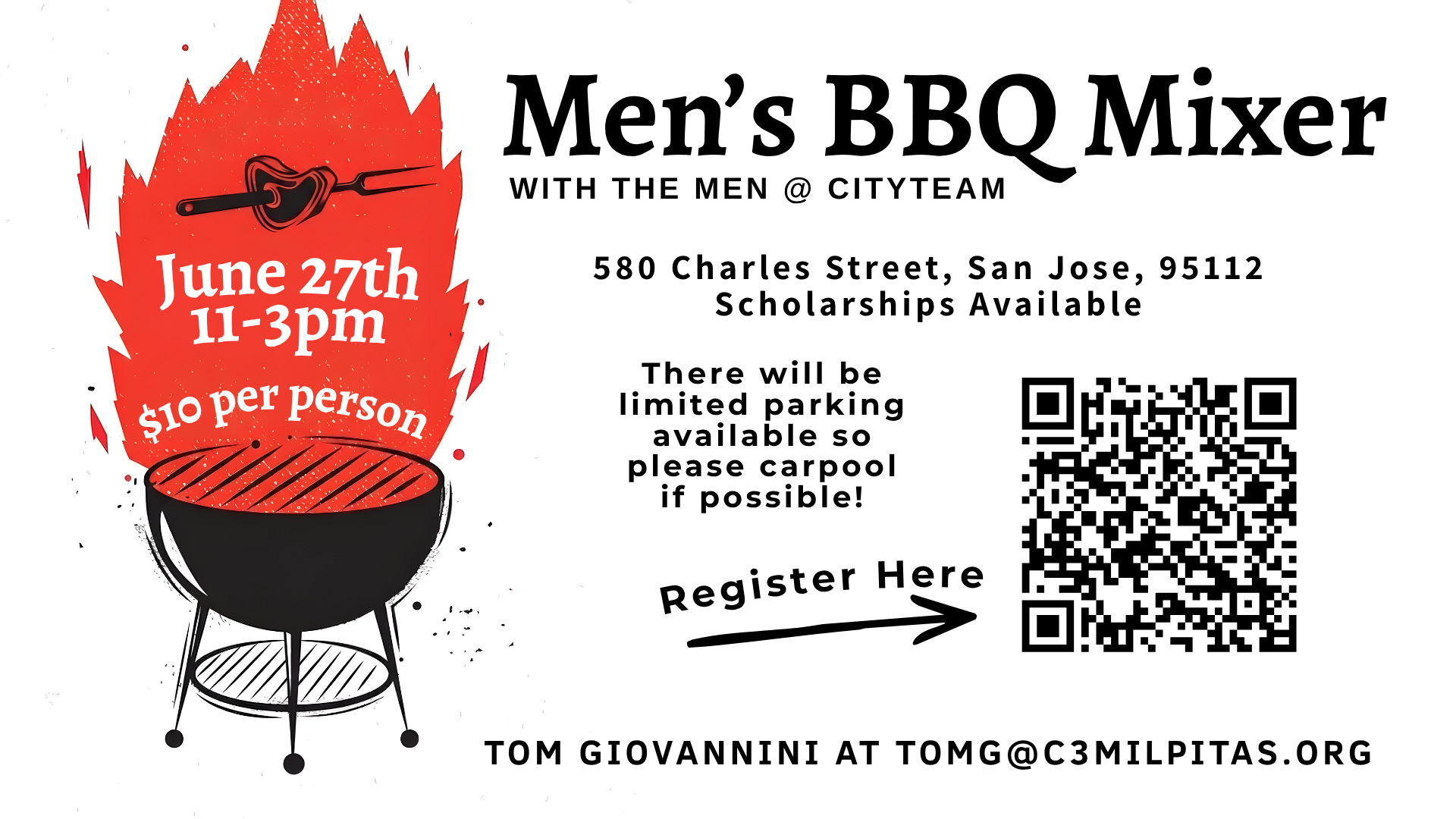 Men's BBQ Mixer at CityTeam