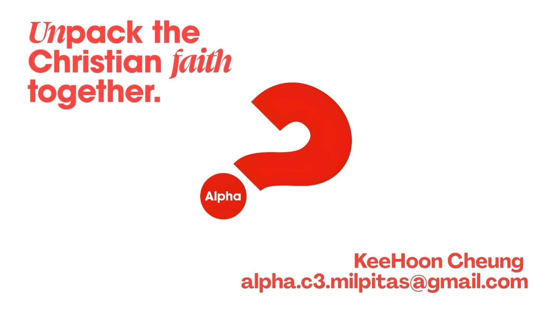 Alpha Course 2026