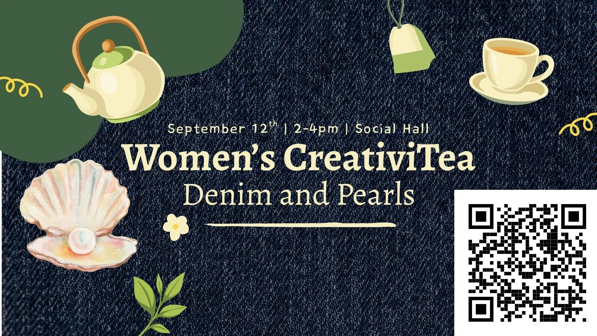 C3 Women's CreativiTea Denim and Pearls