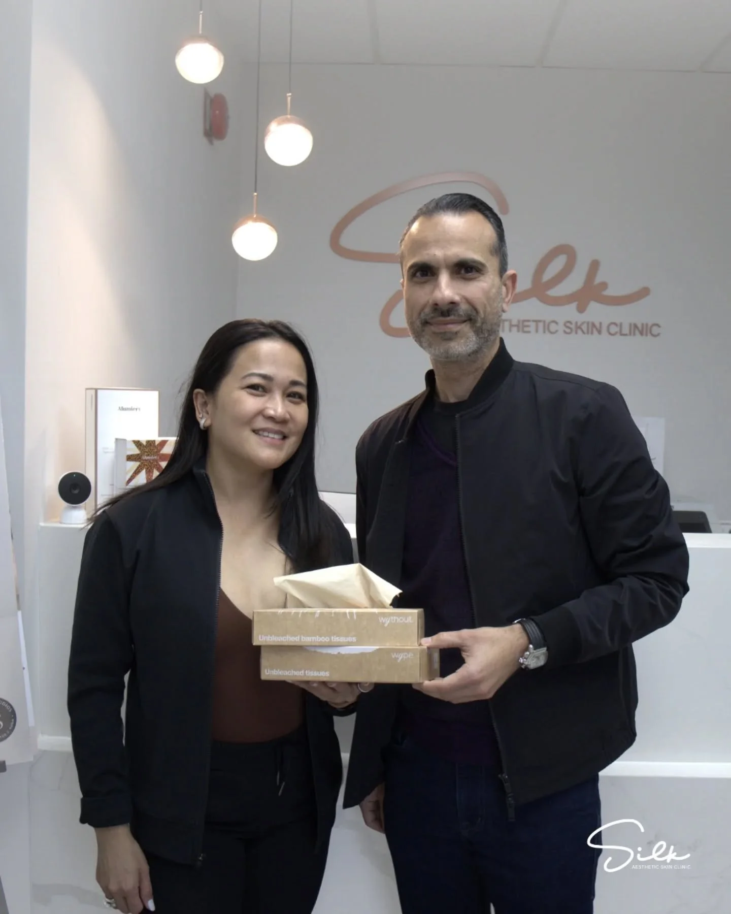 We love meeting partners who share our passion for care and quality. ✨ 

It was a pleasure welcoming the owner of Wype.co to Silk. Thank you for the visit and for trusting us with your skin. We truly appreciate the connection and the support. 

If yo