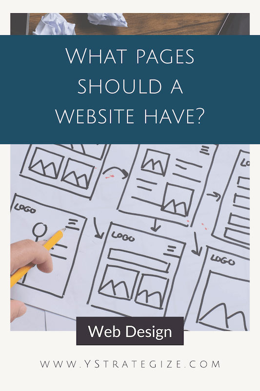 Website Pages Guide What pages should a website have to succeed — YStrategize