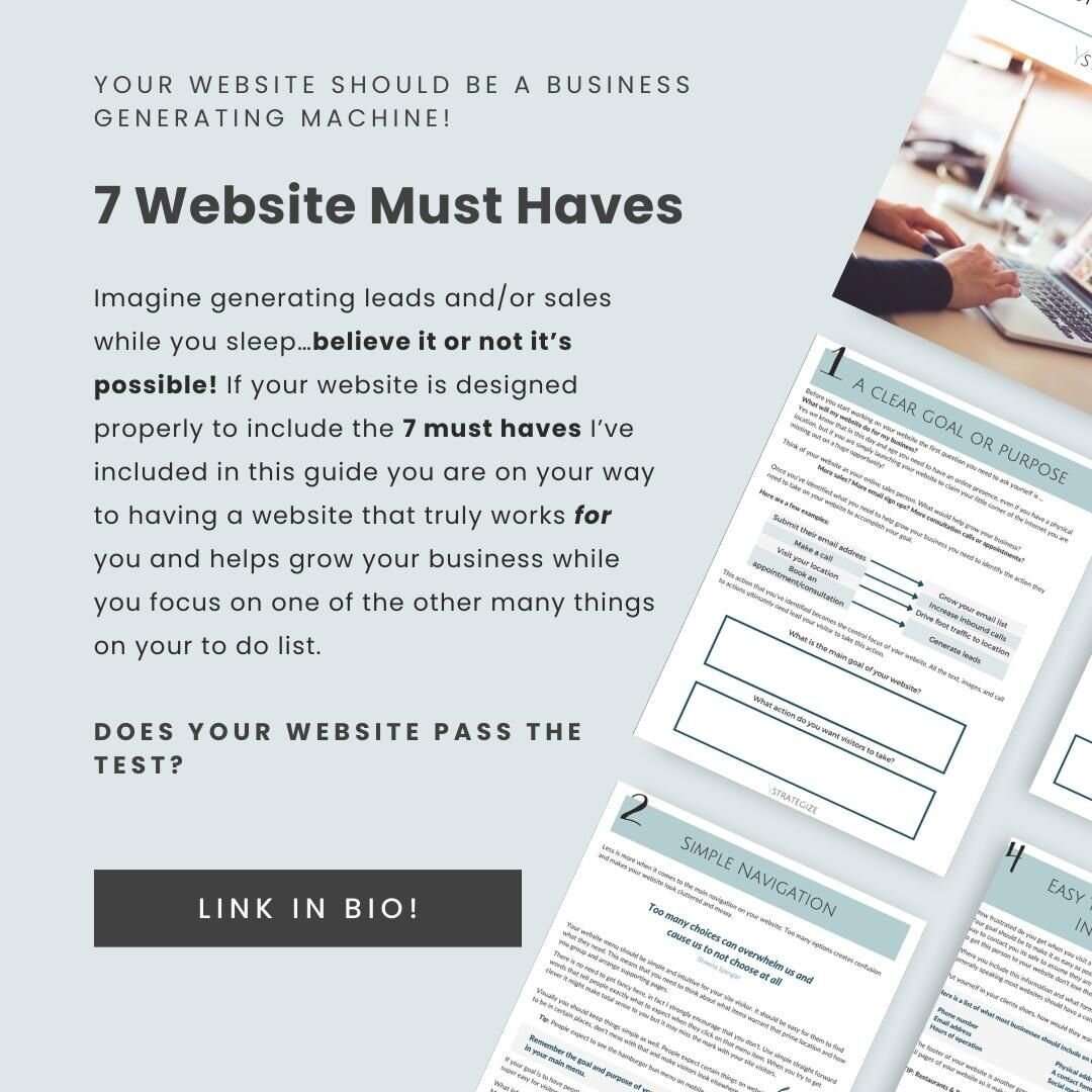 Your website should work for you not against you. Yes it takes some time and good planning upfront to make sure your website has all the must haves to turn it into a selling machine but once you have it set up, it should be generating leads and sales