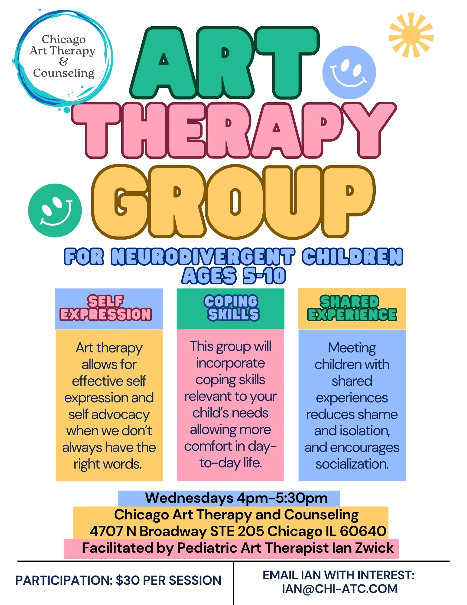 Youth Art Therapy Group: Neurodivergent Diagnosis
