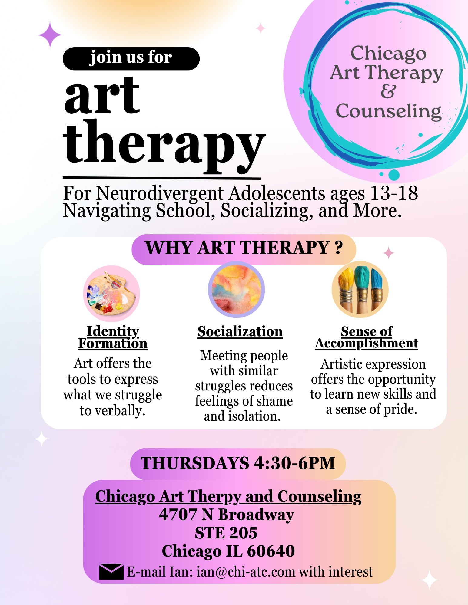 Adolescent Group Art Therapy: Neurodivergent Diagnosis