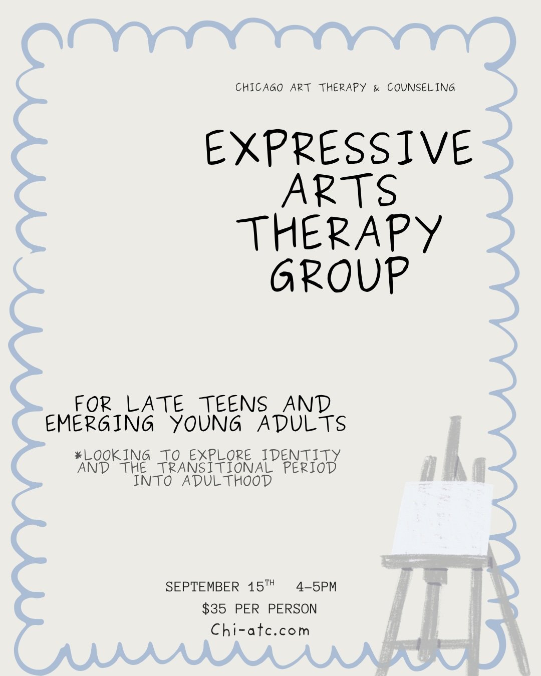 Late Teen/ Emerging Adult Art Therapy Group