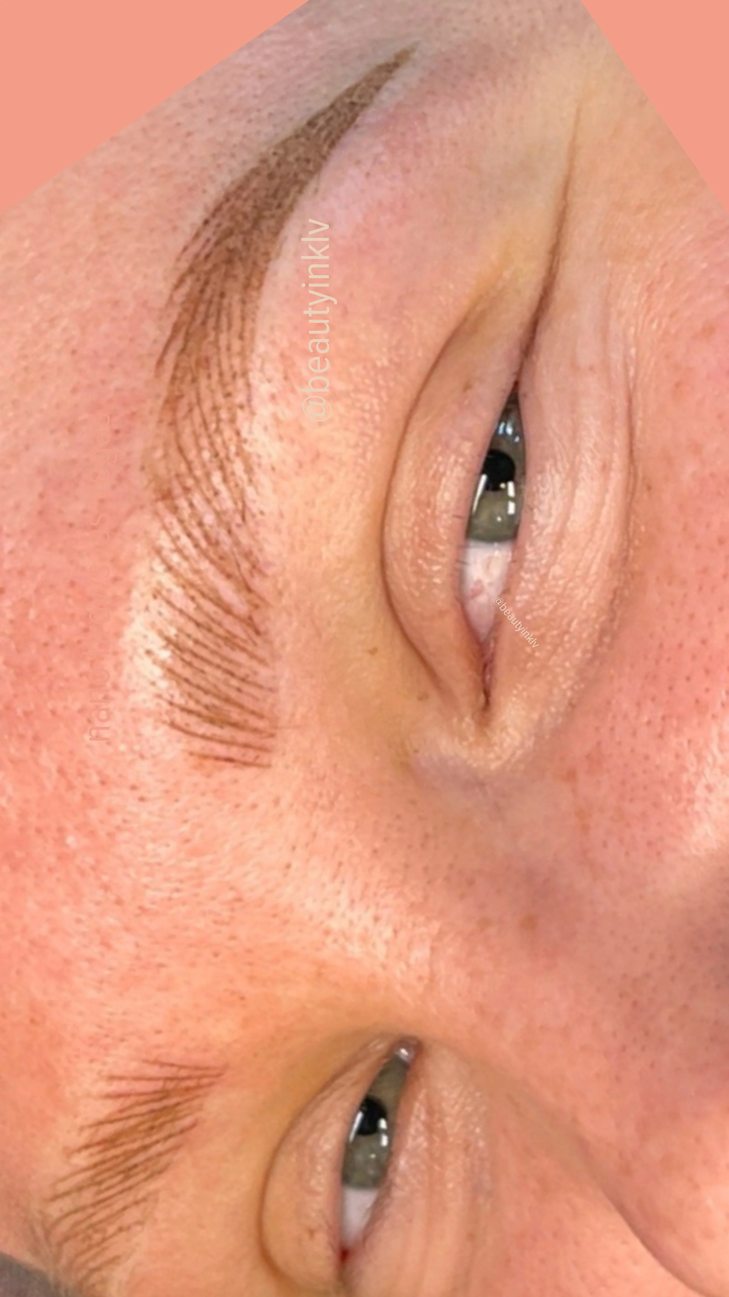 This client had no eyebrow hair at all! Believe it or not, those are tattooed eyebrow hair strands. individually made by Wendy Chester Permanent Makeup Artist since 2015. Book a consultation today. Message 702 919 9565. Las Vegas, NV based PMU makeup