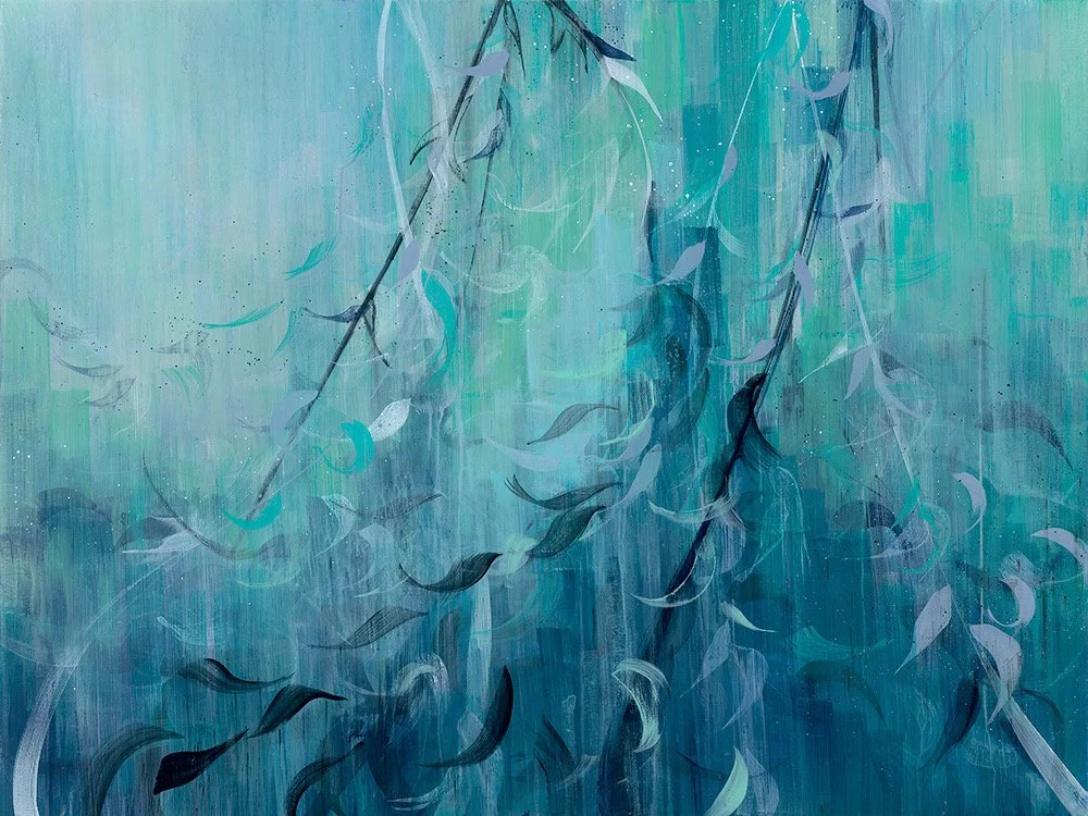 Swooning in Tulum 36 x 48 inches