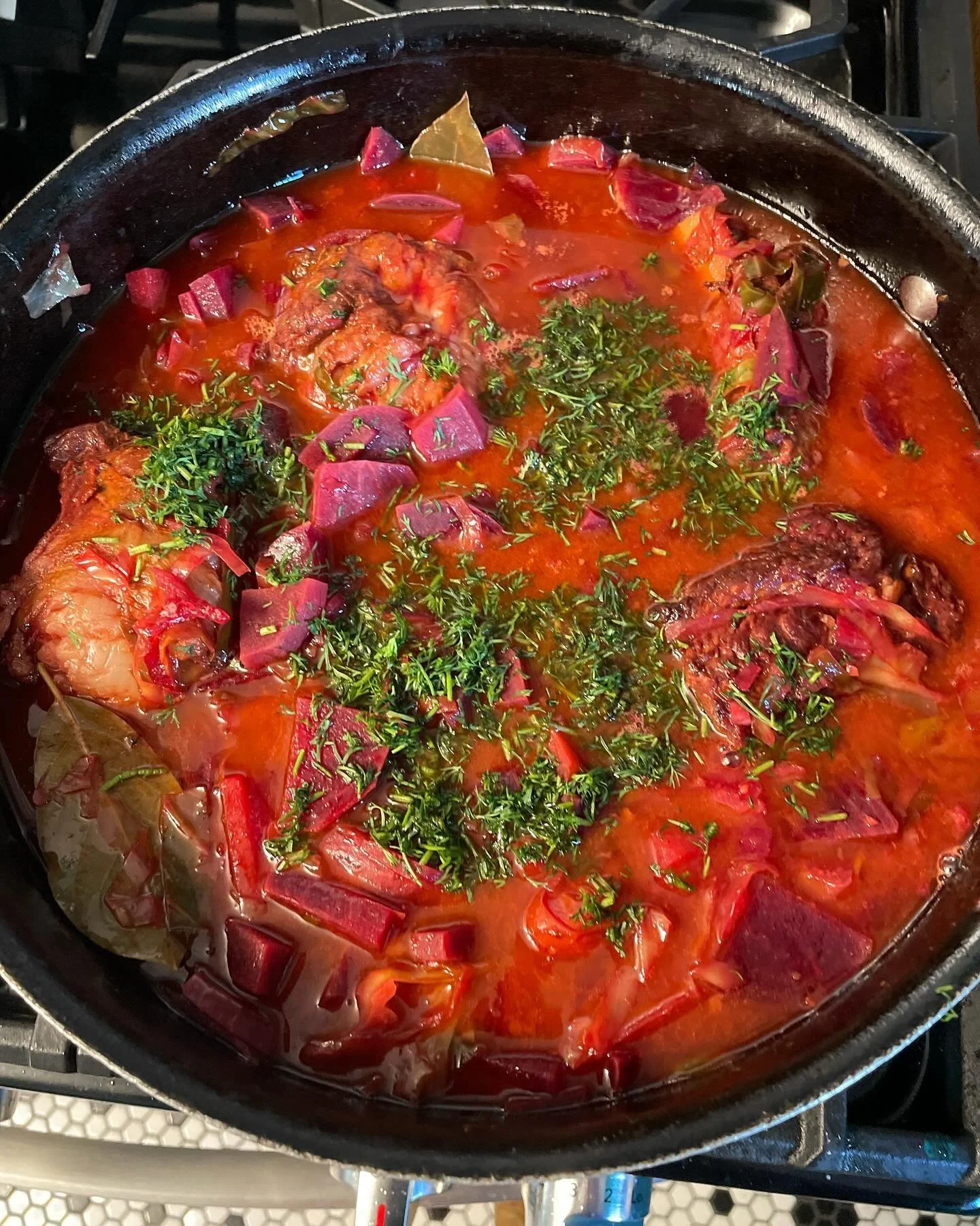 I made borscht for dinner and took the dog to the park and the windows were open all day.