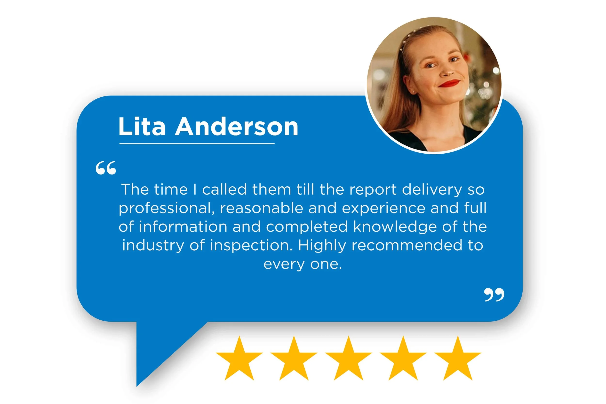 5 Star Customer Reviews - for Construction inspection serivces