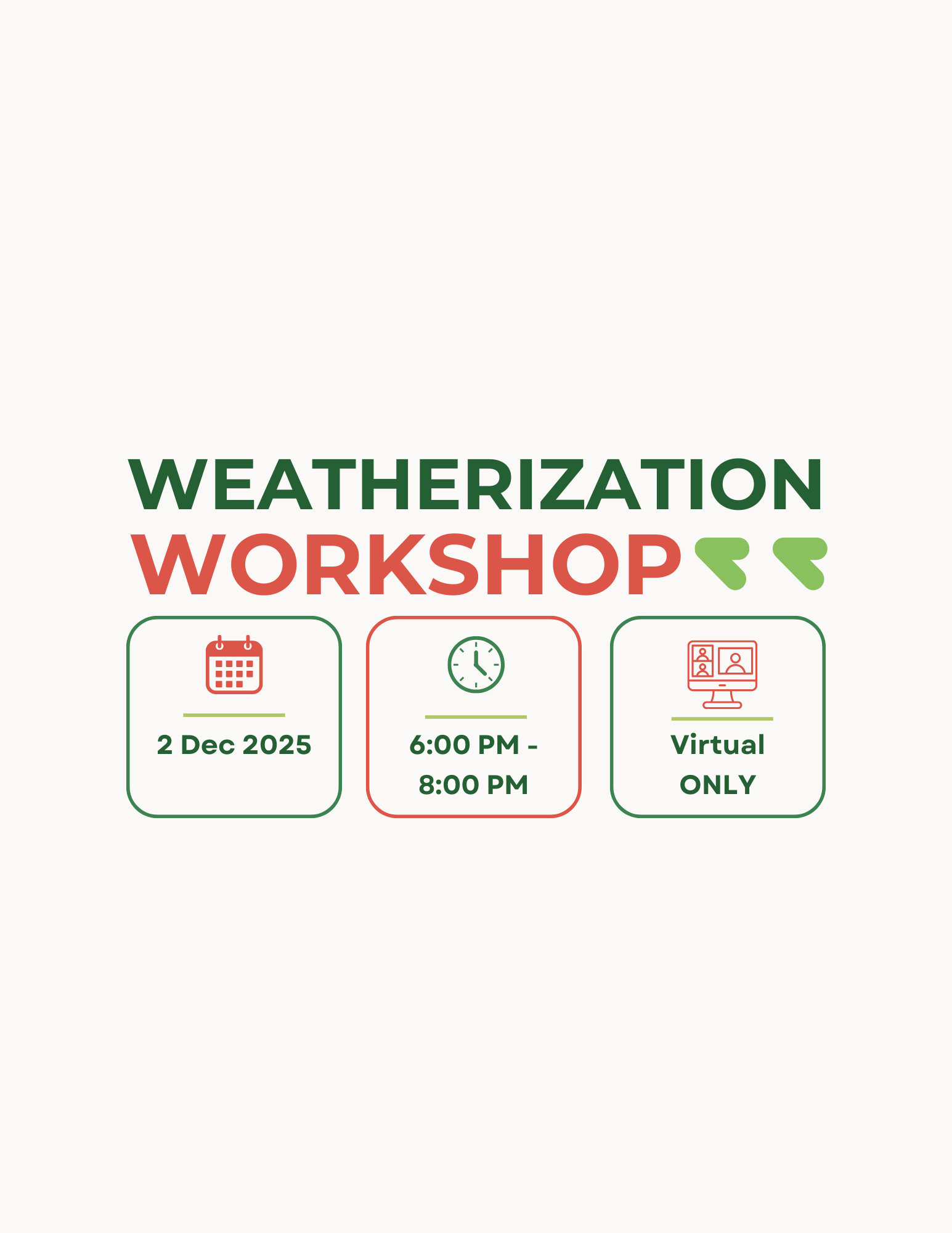 Winter Weatherization Workshop