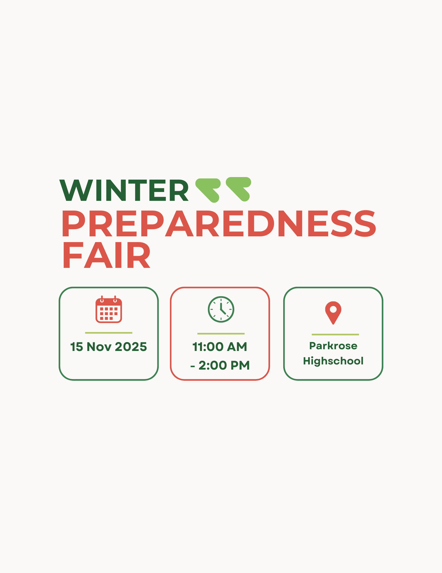 Community Service Network - Winter Preparedness Fair