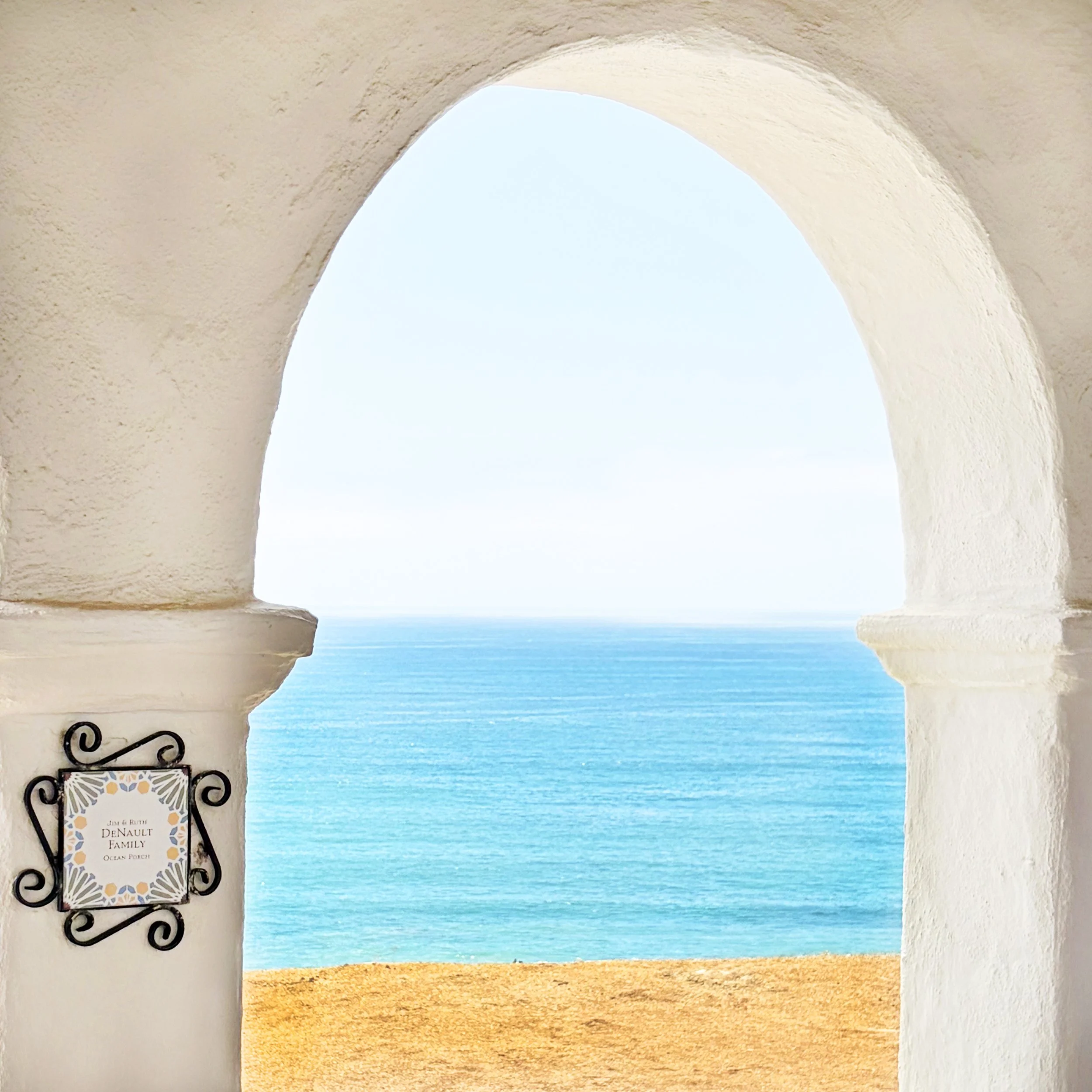 View of the ocean from Casa Romantica in San Clemente California