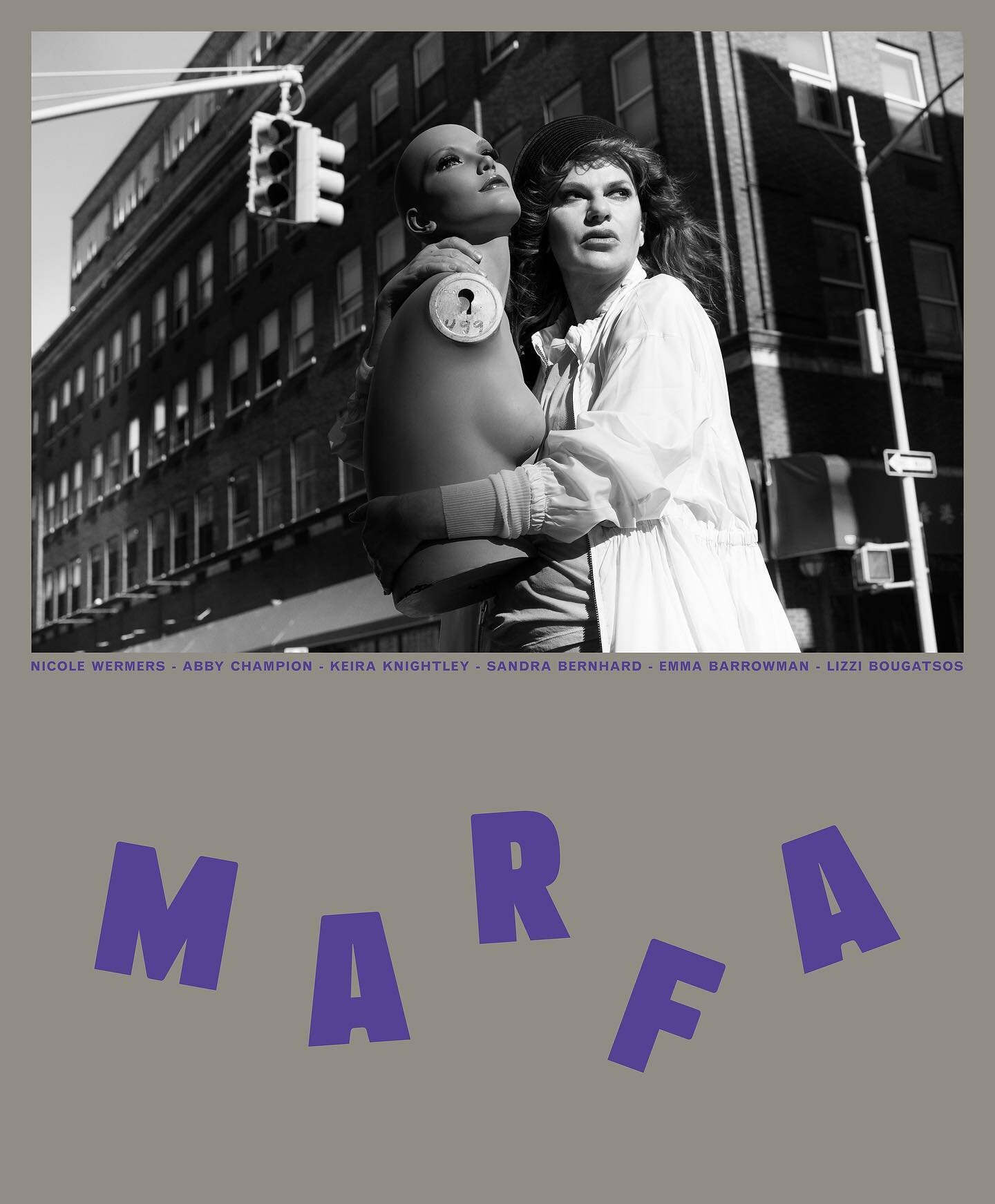 @ethanjamesgreen photographs @sandragbernhard for the cover of @marfajournal shot and based at @cherrystudiosnyc