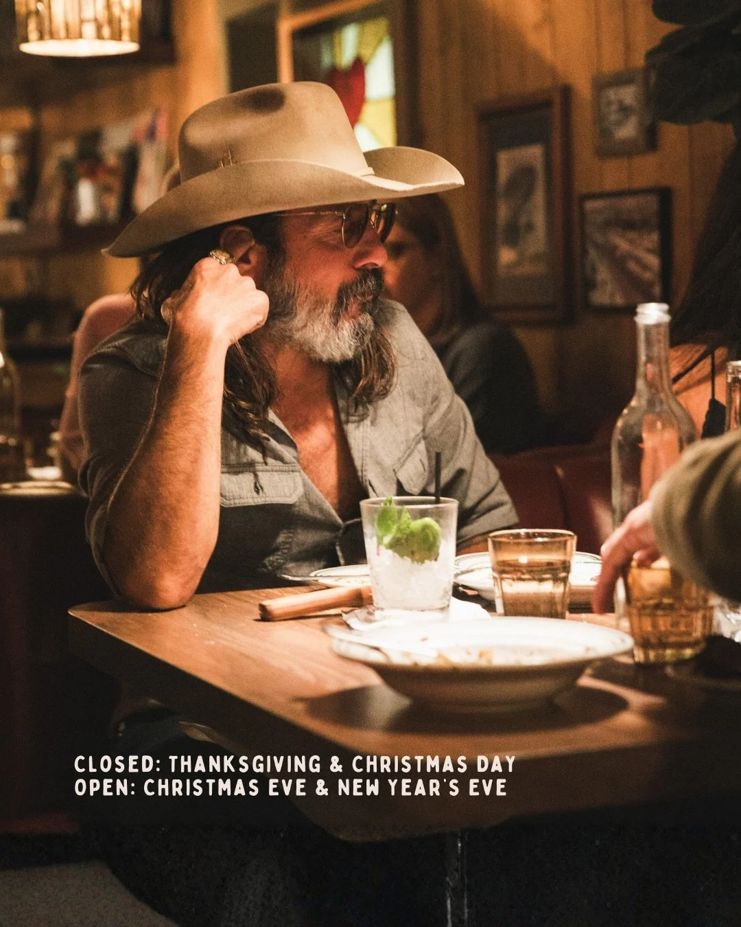 The holidays always feel better under low lights.

We&rsquo;ll take Thanksgiving Day and Christmas Day to reset, but join us Christmas Eve and New Year&rsquo;s. That&rsquo;s when the room comes alive!

#thecopperroom #yuccavalley #highdesert #desertn