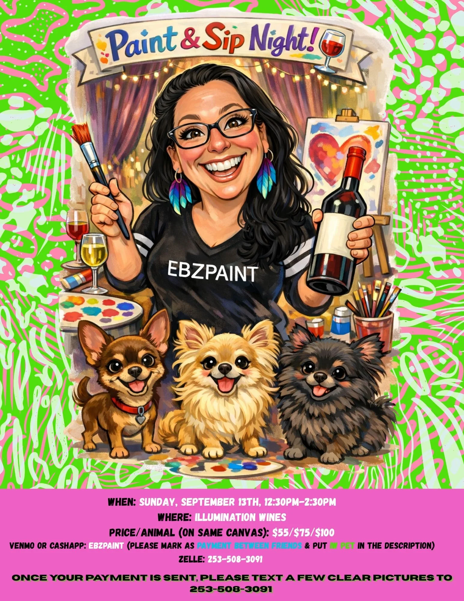 EBZPAINT Presents: Paint Your Pet or Favorite Animal- Sunday, September 13th