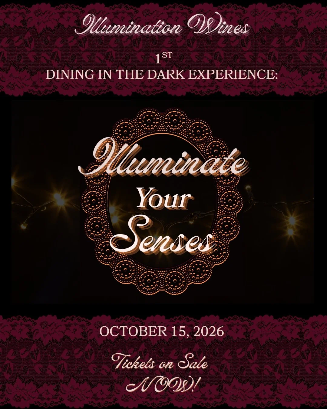 🕯"Illuminate Your Senses" ~Dining In the Dark🍴