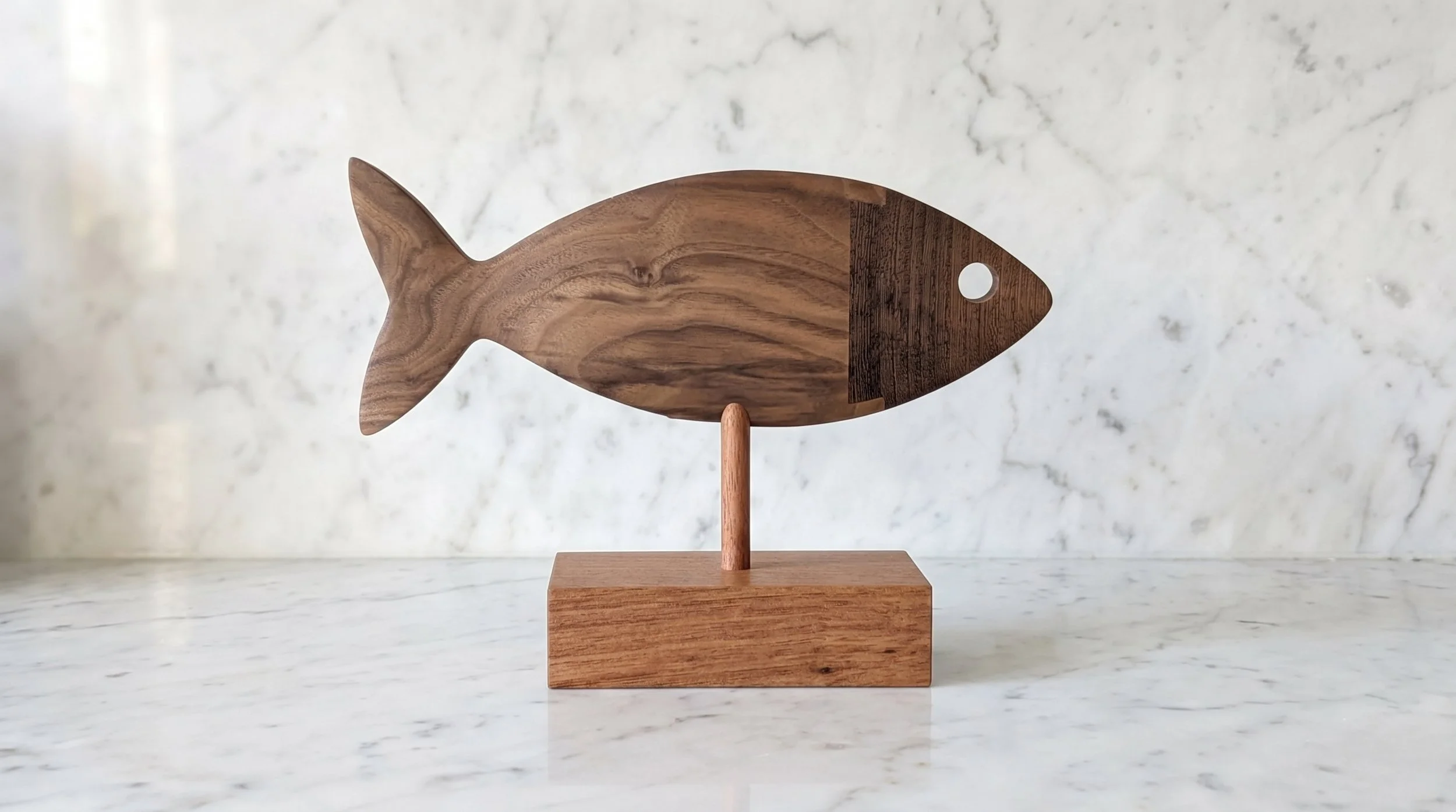 Wooden decorative fish