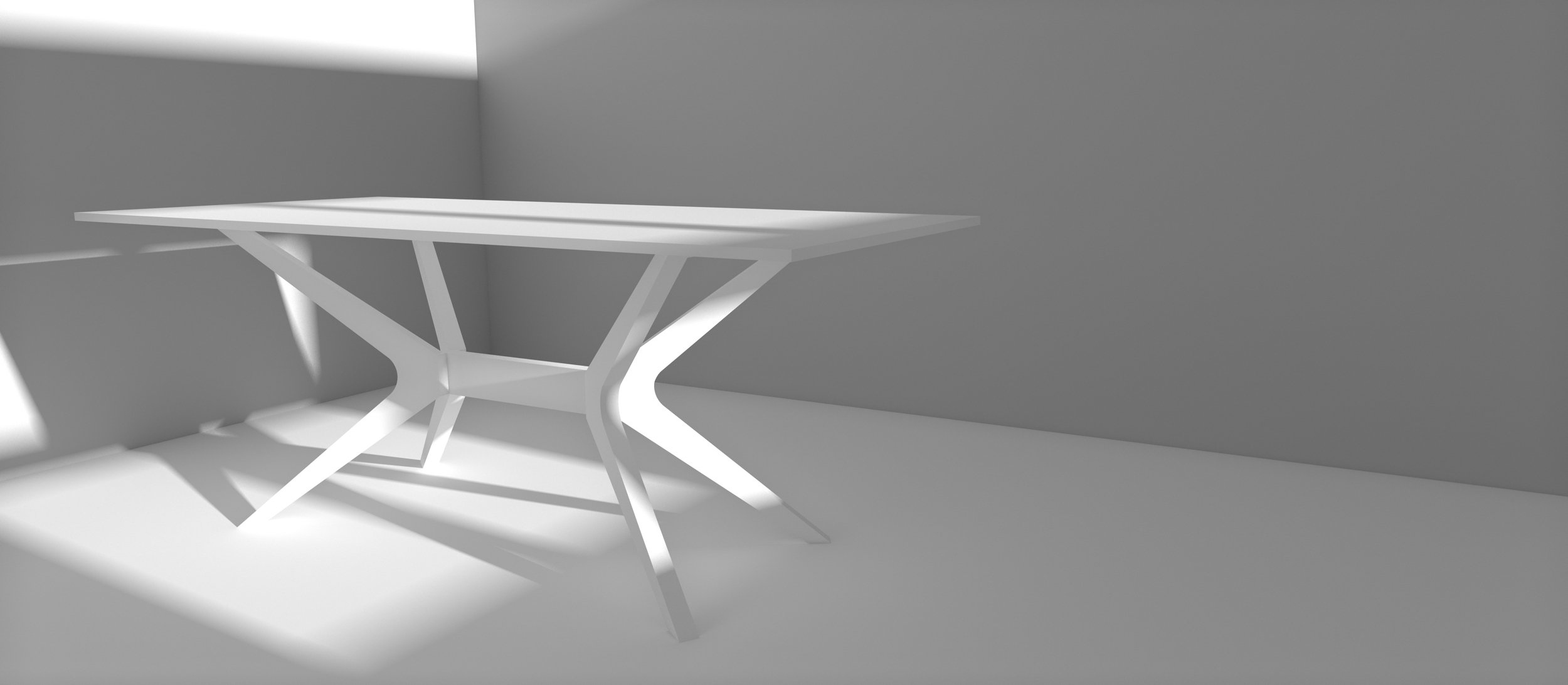  Rendu final 3D d’une table 