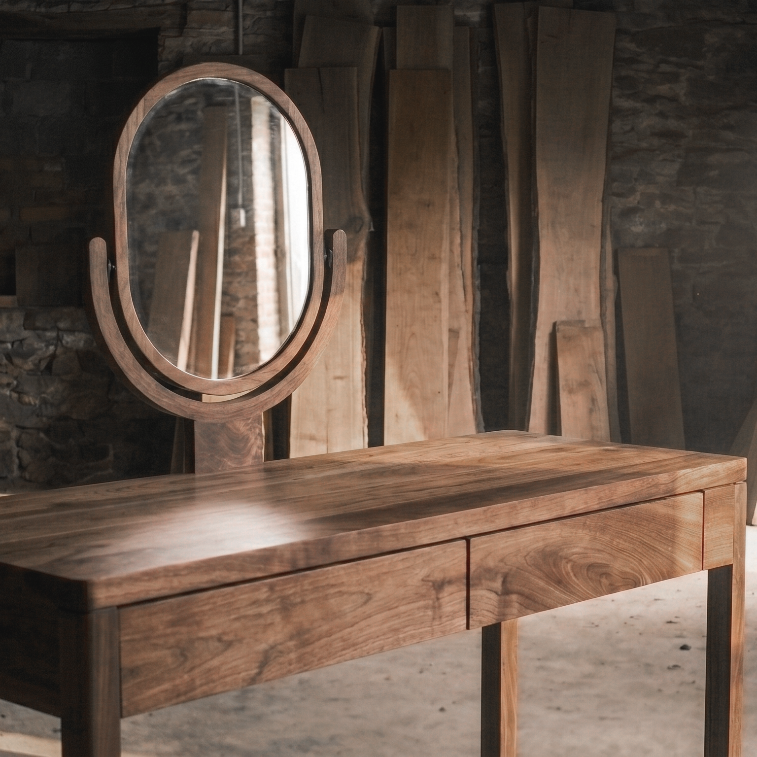 Miroir de coiffeuse
