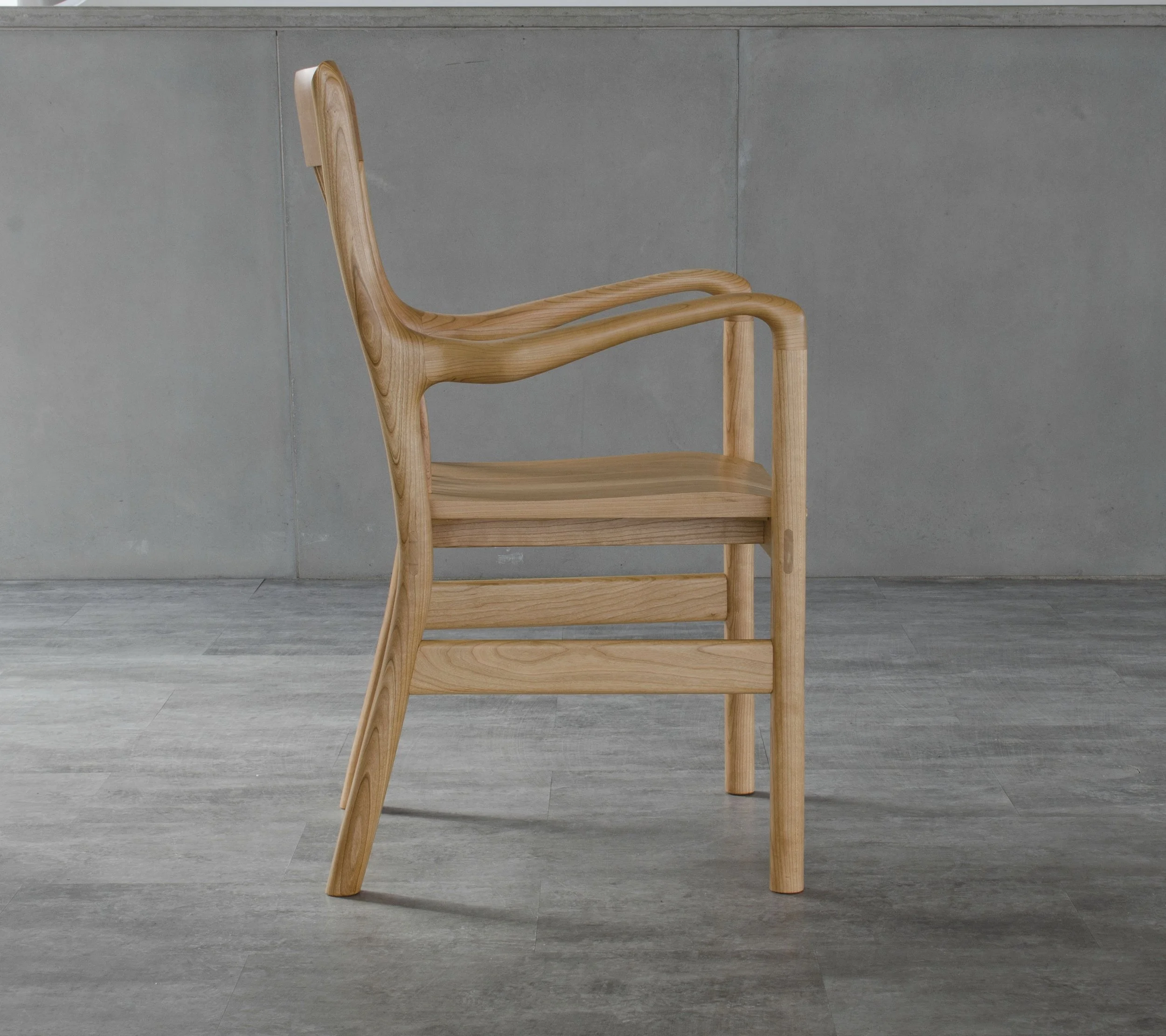 Kitchen chair made of cherry wood