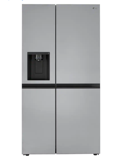 27 cu. ft. Side by Side Smart Refrigerator w/ Craft Ice, External Ice and Water Dispenser in PrintProof Stainless Steel
