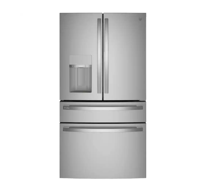 GE Profile™ ENERGY STAR® 27.9 Cu. Ft. Smart Fingerprint Resistant 4-Door French-Door Refrigerator with Door In Door- PVD28BYNFS