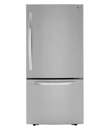 LG 26 cu. ft. 33 Inch Wide Bottom Freezer Refrigerator - Stainless Steel