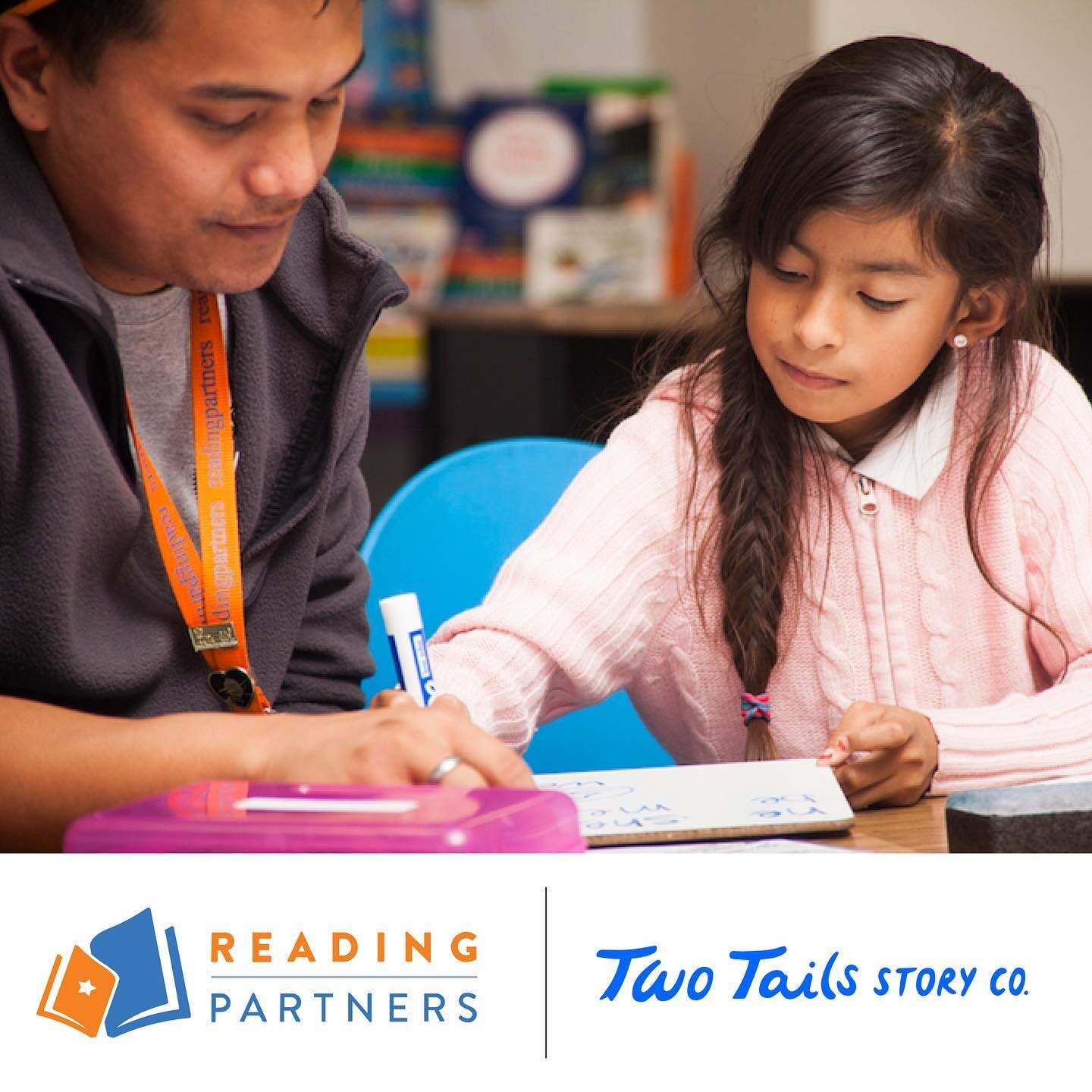 We're proud to team up with @readingpartnersco ! Reading skills are necessary for kids to reach their full potential, and Reading Partners matches students with volunteer tutors to help them learn to read. Their mission is to &quot;help children beco
