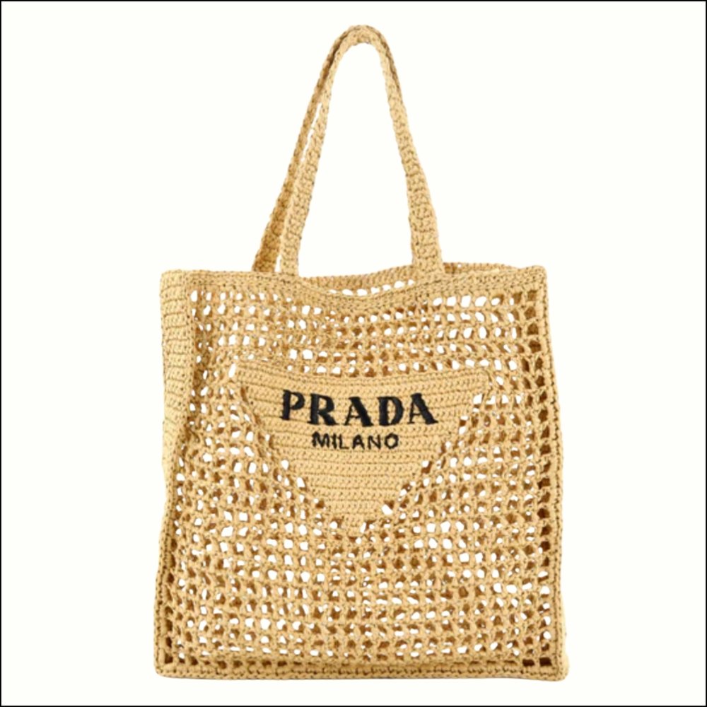 Prada Crochet Tote Bag