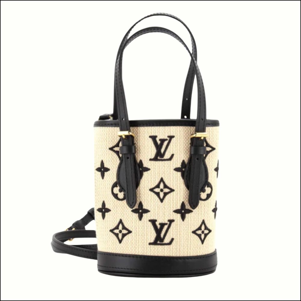 Louis Vuitton Raffia Bucket Bag