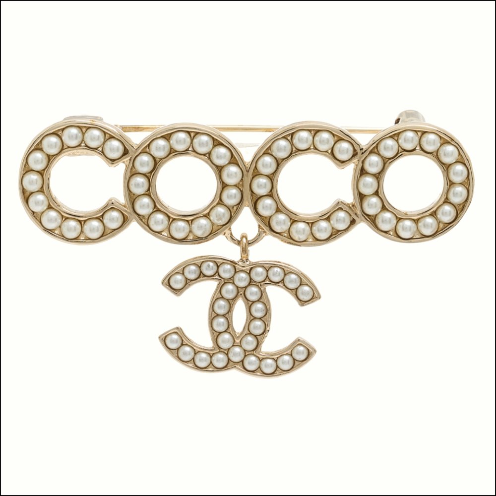 Chanel Pearl Coco Brooch