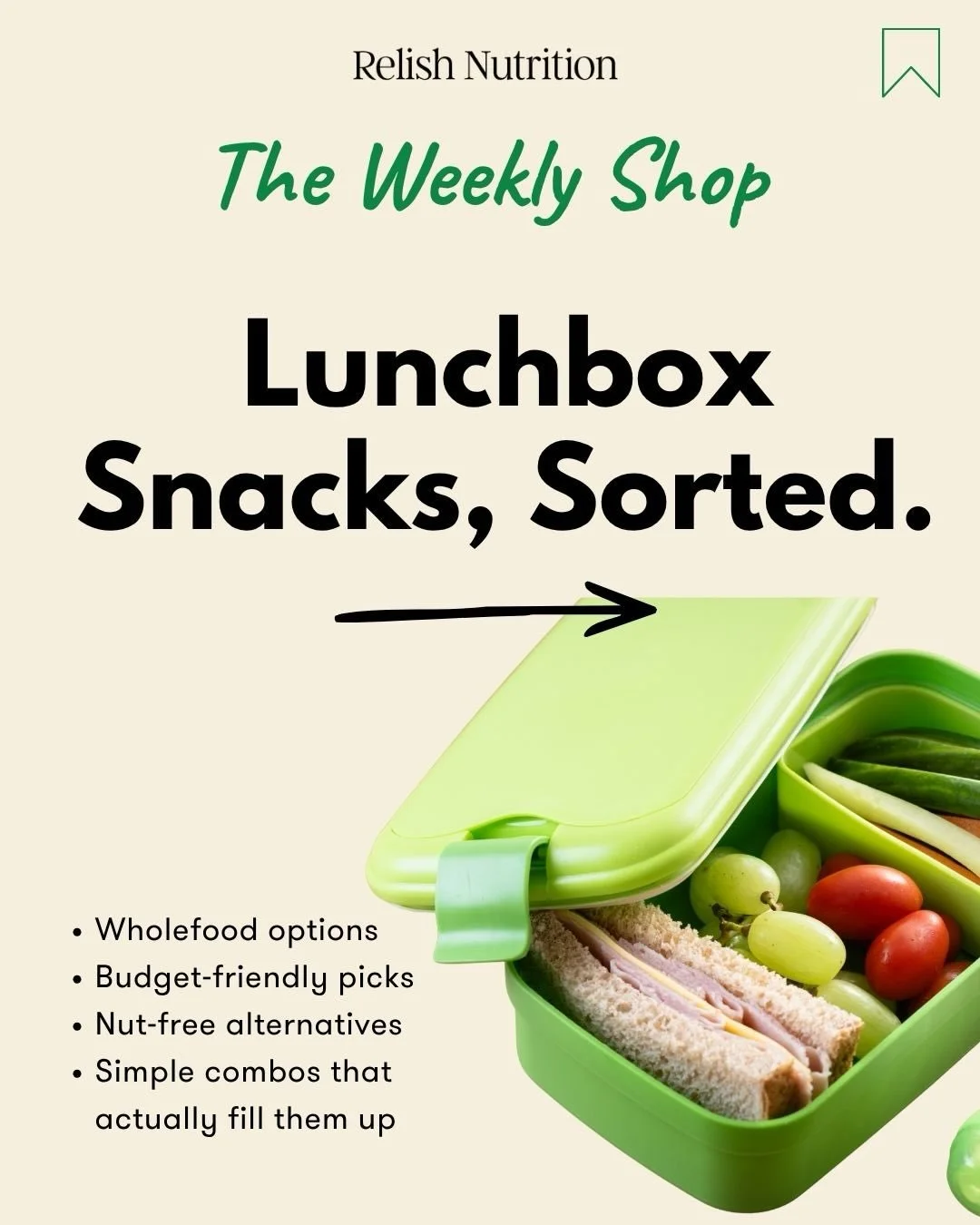 Back to school means back to the lunchbox scramble.

The good news: a great lunchbox snack doesn&rsquo;t need to be complicated or expensive. It just needs to do three things. 

Keep them full, survive the bag, and not cost a fortune.

Swipe to see w