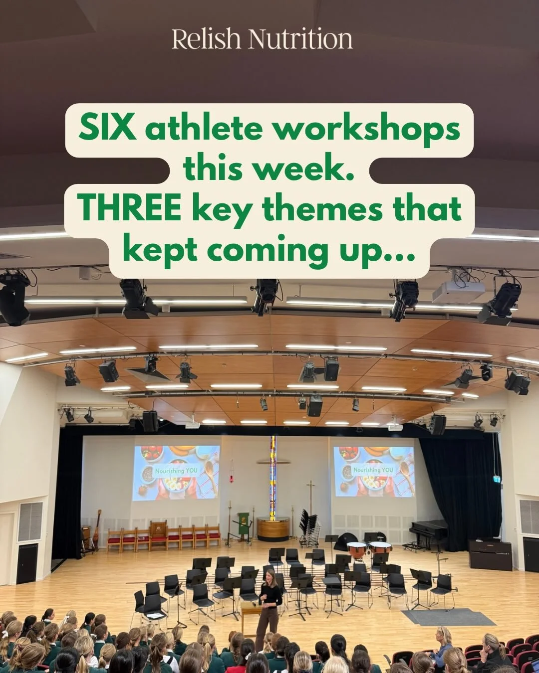 SIX workshops this week, and these three themes kept coming up. 

1️⃣Teen athletes have needs that are genuinely different from the people around them. Different from their parents, different from their peers. They&rsquo;re growing, developing, learn