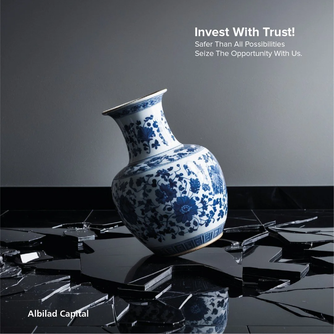 our creative campaign for al-bilad capital 

The campaign centers on building trust and encouraging investment with Al-Bilad Capital. We developed the concept of a precious vase that most people would fear dropping, yet in our campaign, it&rsquo;s th
