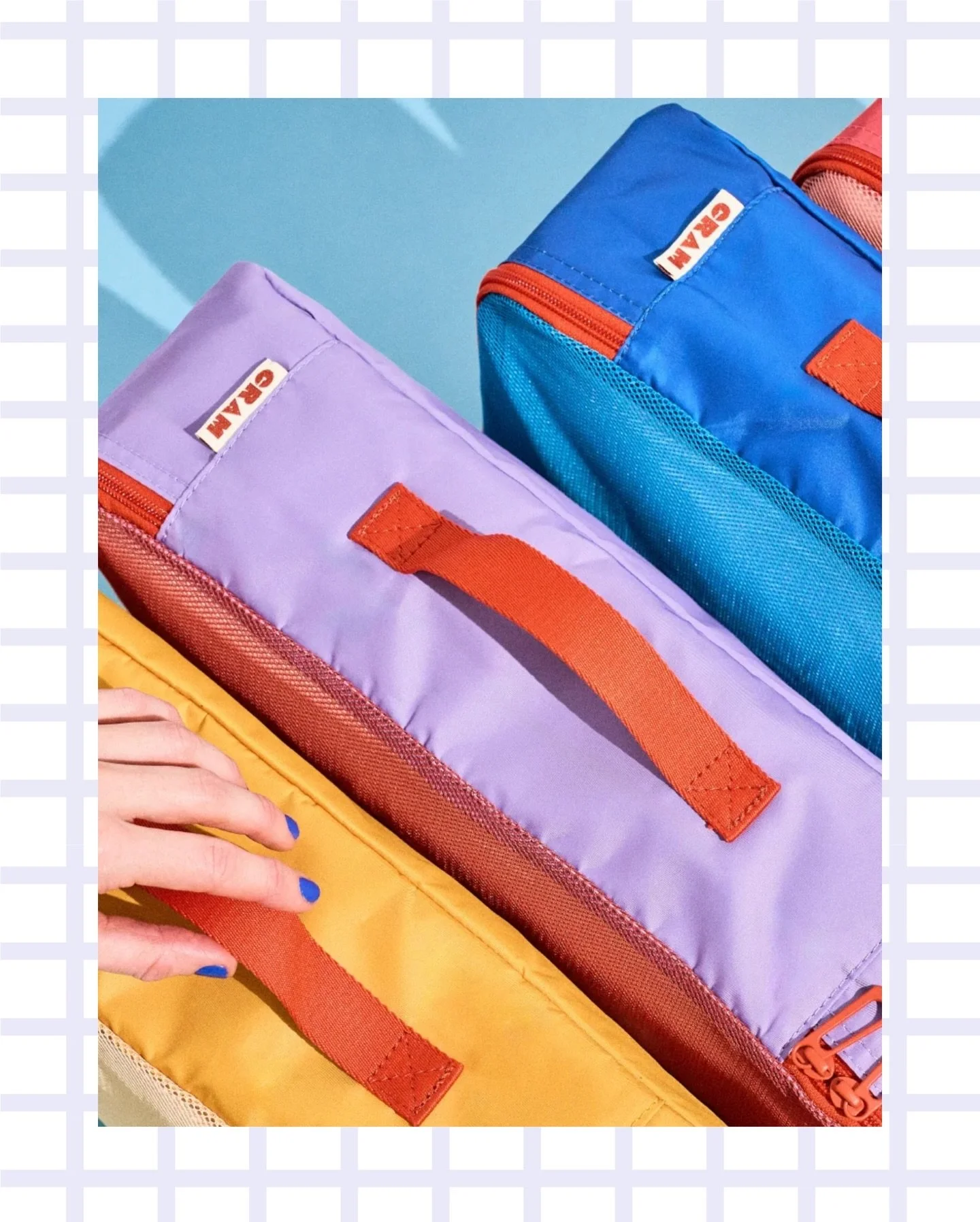 @getcram 3-Piece Packing Cube Set in Pacific