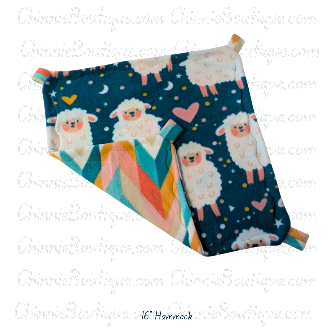 16" Blue Lamb Hammock